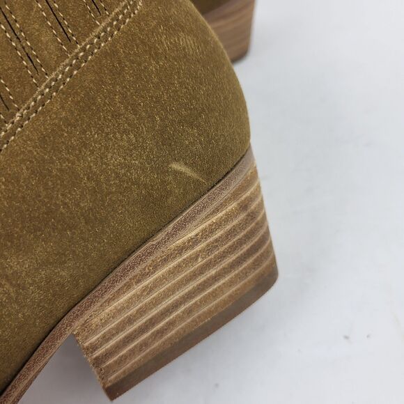 Marc Fisher LTD Yarita Toe Ankle Bootie Chelsea Brown Suede Pull On Pointed 8M - Picture 5 of 16